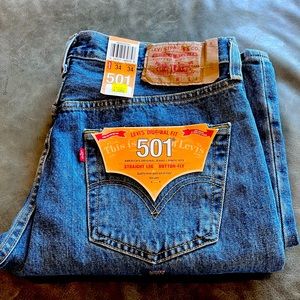 Men’s Levi’s Original Fit (straight leg, button fly) 34/34